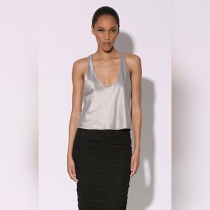 Walter Baker "Emma" Sleeveless Tank Top In Dove, NWT, Sz XL